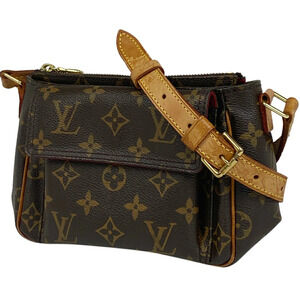 Louis Vuitton Viva Cite Crossbody Clutch Shoulder Bag Monogram Brown